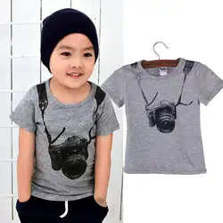 Одежда для маленьких мальчиков, летние детские топы с короткими рукавами и круглым вырезом для мальчиков, футболки, одежда по низкой цене