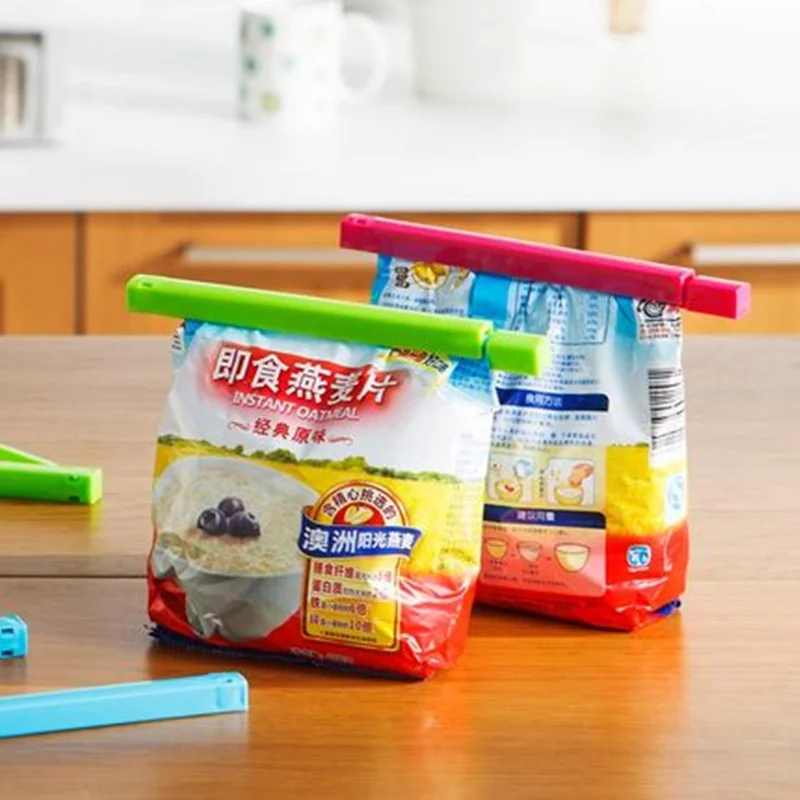 6pcs / bag multicolor clips food fresh keeping plastic food close clip