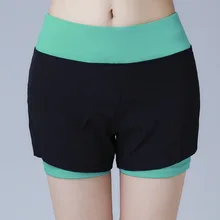 Женский тренировочный спортзал фитнесс шорты для йоги лето для похудения Пляж Доска Пешие прогулки бег Высокая талия упражнения Велоспорт WA30