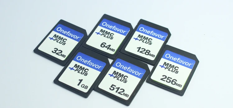 Новые MMC 32 Мб 64 MB 128 MB 256 MB 512 MB 1 GB onefavor мультимедийная карта 13 контакты