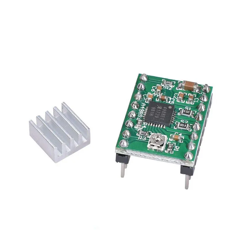 1pcs Reprap Stepper Driver A4988 Motor driver Module with 1pcs Heatsink 3 colours Stepper Driver