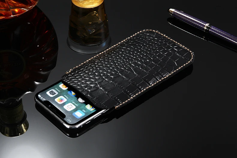 Сумки для телефонов из натуральной кожи для samsung Galaxy S9+ S9 Plus, чехлы с откидной крышкой, тонкий чехол, Прошитый рукав для Galaxy A7, Note9, A8