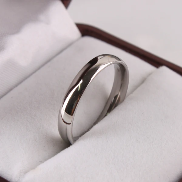 

Wide 3mm Light version SILVER color rings 316L Stainless Steel women jewelry finger ring wholesale lots