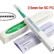 AB11A для SC/FC/ST инструмент для чистки одним нажатием 2,5 мм универсальный разъем волоконно-оптическая чистящая ручка
