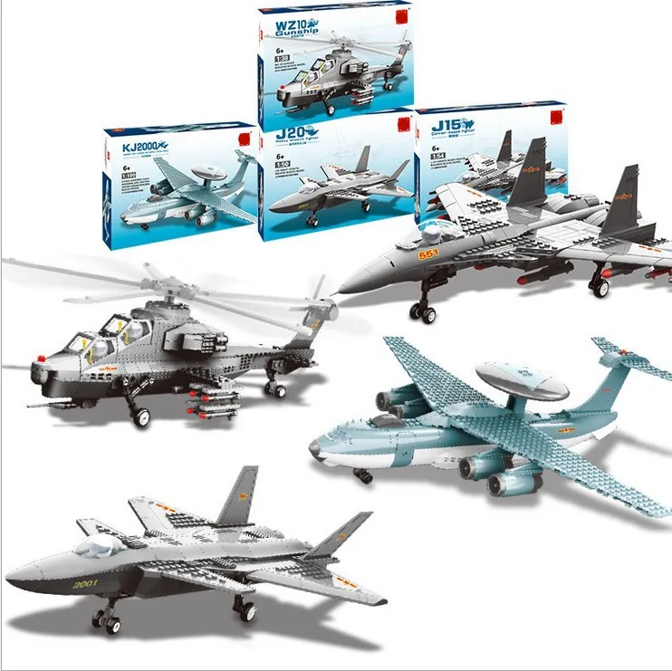 

MCR hot aircraft Helicopter plane Military educational mechanical Figure Building blocks mini legoing Toys For children