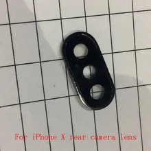 Gzm-части 3 шт./лот для iPhone X задняя камера объектив стеклянная крышка с рамкой держатель запасные части