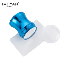 4 см Силиконовая большая голова украшение ногтей наконечники Stamper штамповка скребок крышка полировка печать металлический шаблон для переноса изображений набор инструментов для маникюра