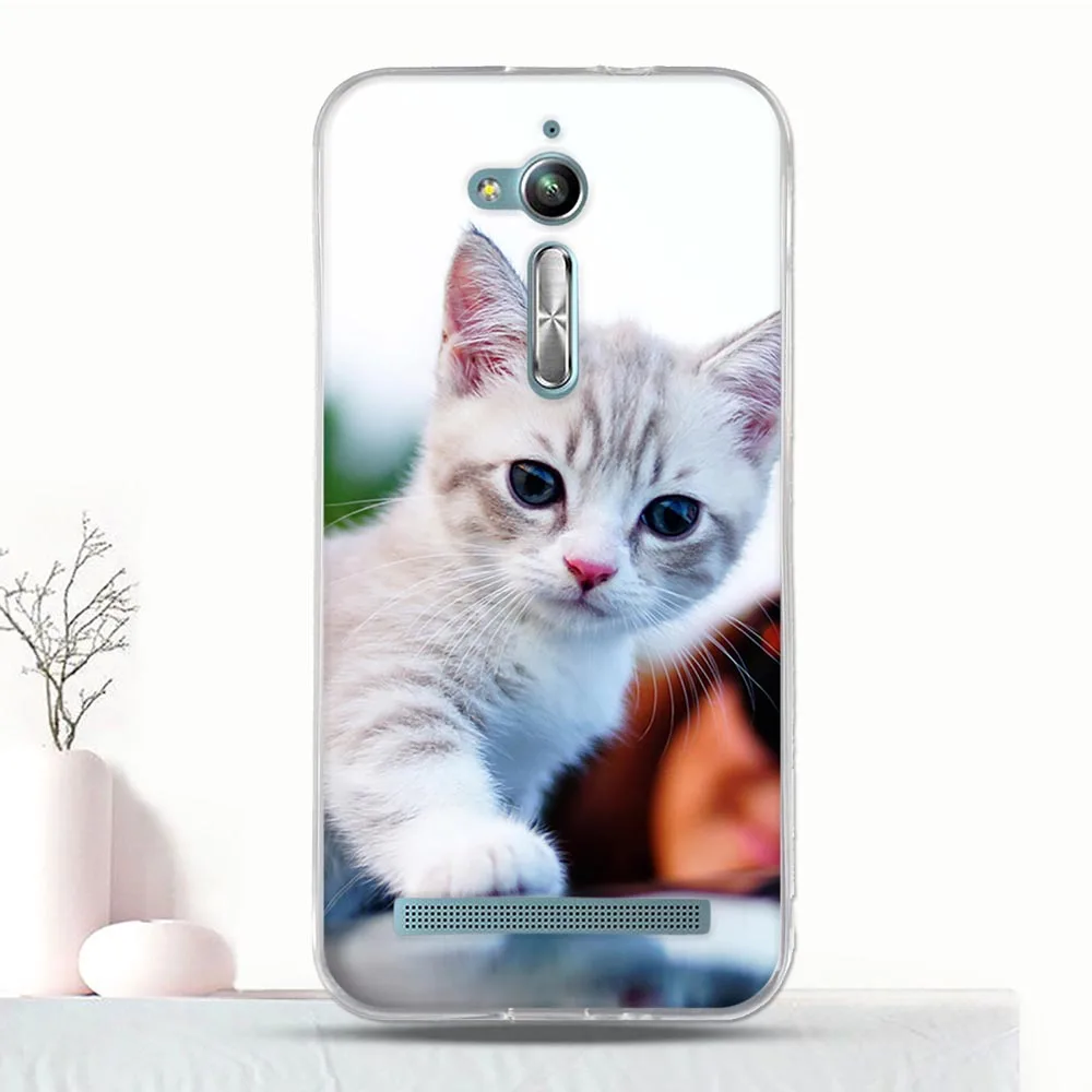 Fundas Silicone For Asus Zenfone Go ZB500KL Case Cute Animal Bumper For Asus Zenfone Go ZB500KL ZB500KG TPU Coque 5.0" Case cell phone pouch with strap Cases & Covers