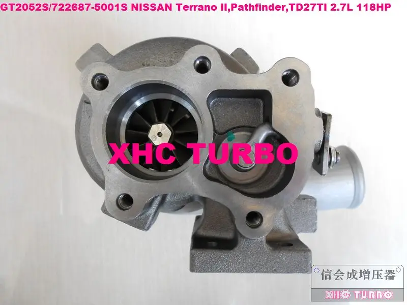 gt2052s 722687-5001 S 14411-7f411 Turbo Турбокомпрессоры для nissan terrano ii, Pathfinder, td27ti 2.7l 118hp 01-05