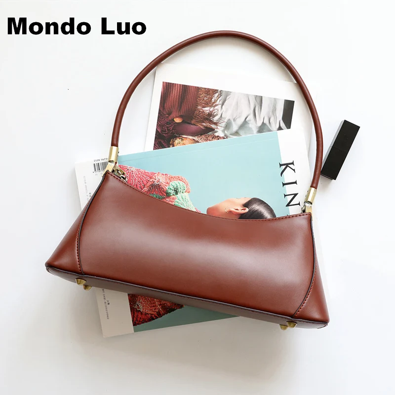 Women Special Design Fashion Half-moon Shape Single Shoulder Genuine Vintage Handle Popular Bag | Багаж и сумки