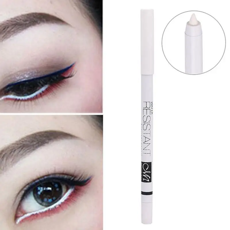 

Women Eye Makeup Stick White Eyeliner Pencil Eye Liner Waterproof Long Lasting Eye Brighten