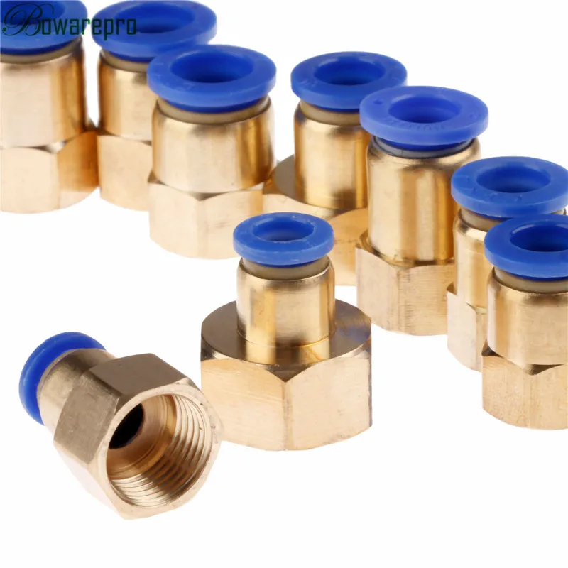 Прямые пневматические гнездовые соединители bowarepro 1/8 'Ƈ/4'' 3/8 'Ƈ/2''