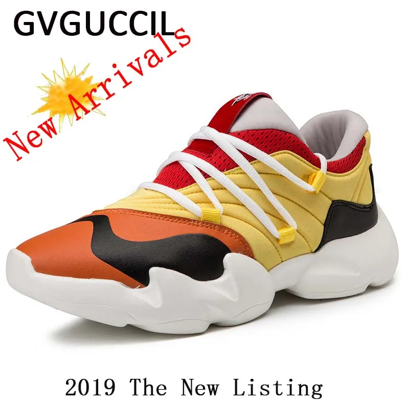 

GVGUCCIL New Man Brand Antiskid and wear-resistant Outdoor Jogging Men Running Shoes Super Light Athletic Walking men sneakers