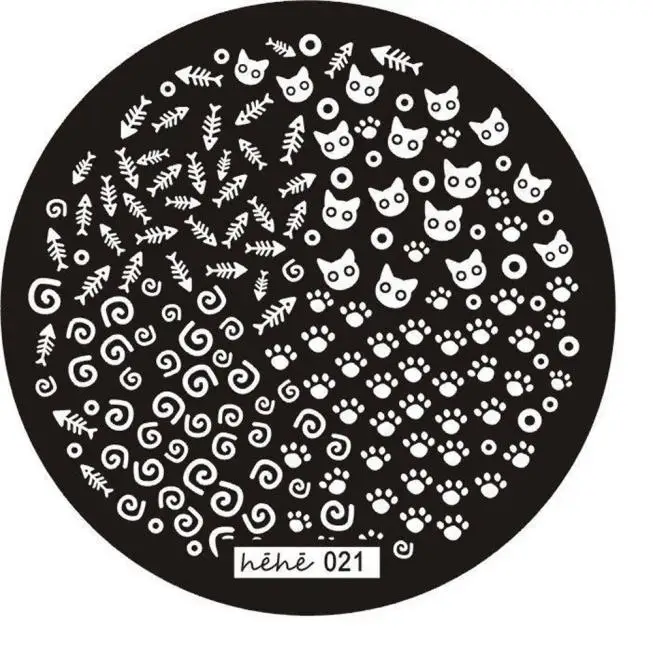 

Nail Art Image Stamp Stamping Plates Manicure Template Hehe Series P30 F35 HW