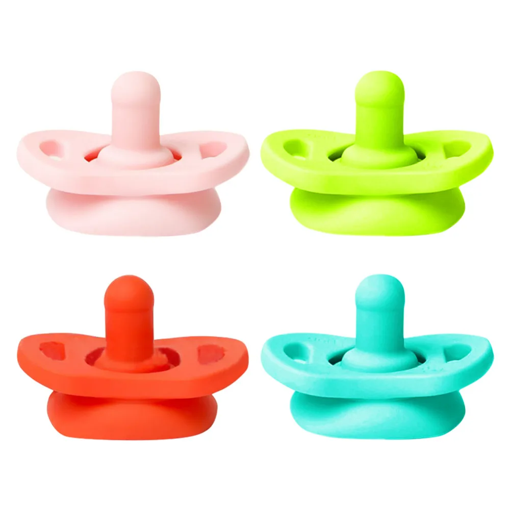 Cute Baby Food Grade Silicone Pacifiers Infant Nipple Dummy Baby Soother Kids Silicone Dummy