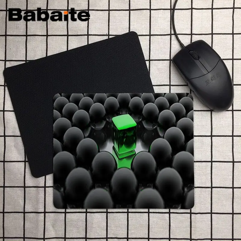 Babaite качественная мышь под заказ коврик 3D вид абстрактный многоцветный волны компьютер Ноутбук Прочный Нескользящий Резиновый коврик для мыши коврик - Цвет: 25x29cm