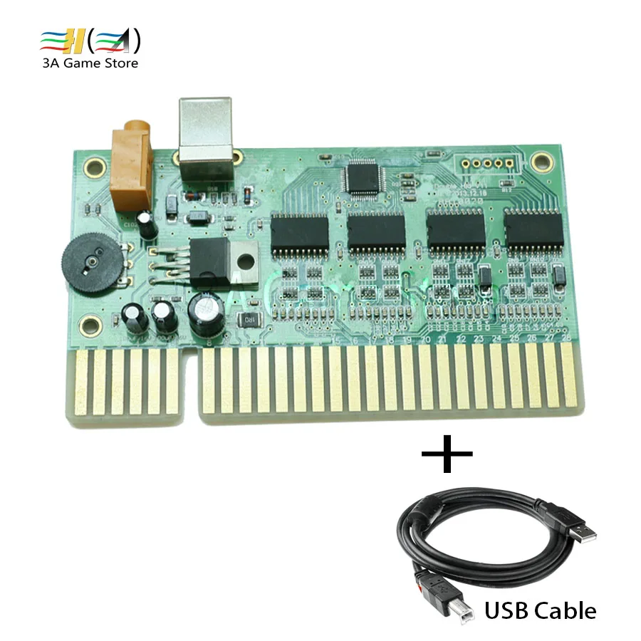 PC USB к JAMMA акад конвертер печатной платы для 2 игроков Аркада