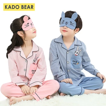 

Autumn Children Pajamas Sets Girls Cotton Sleepwear Baby Boys Pyjamas Pijamas Clothing Winter Clothes Tshirt+Pants+Eyeshade 3pcs