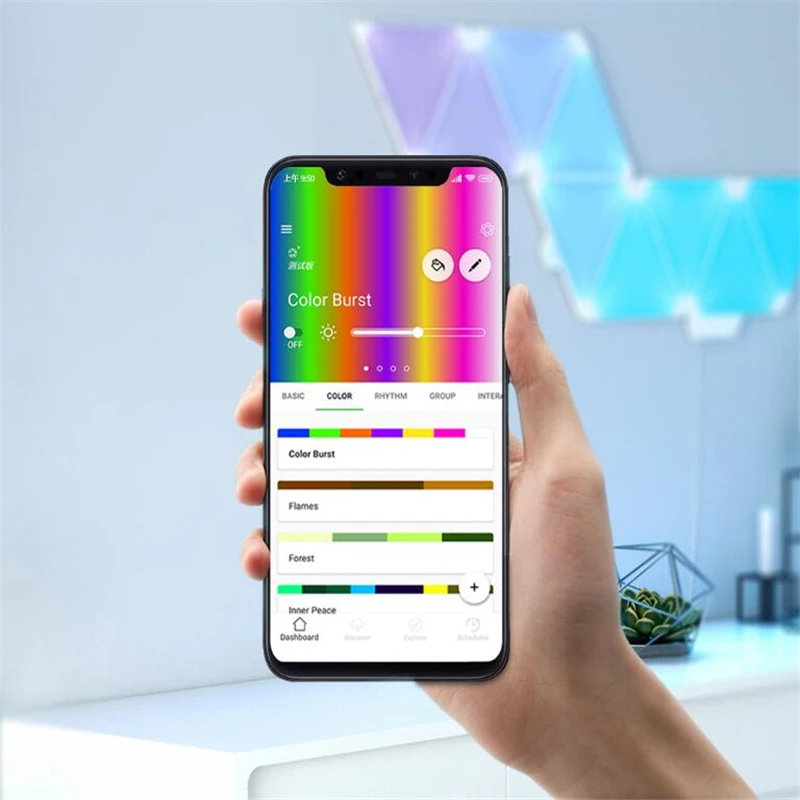 Оригинальный Xiaomi Nanoleaf полноцветный умный нечетный свет доска работает с Mijia Apple