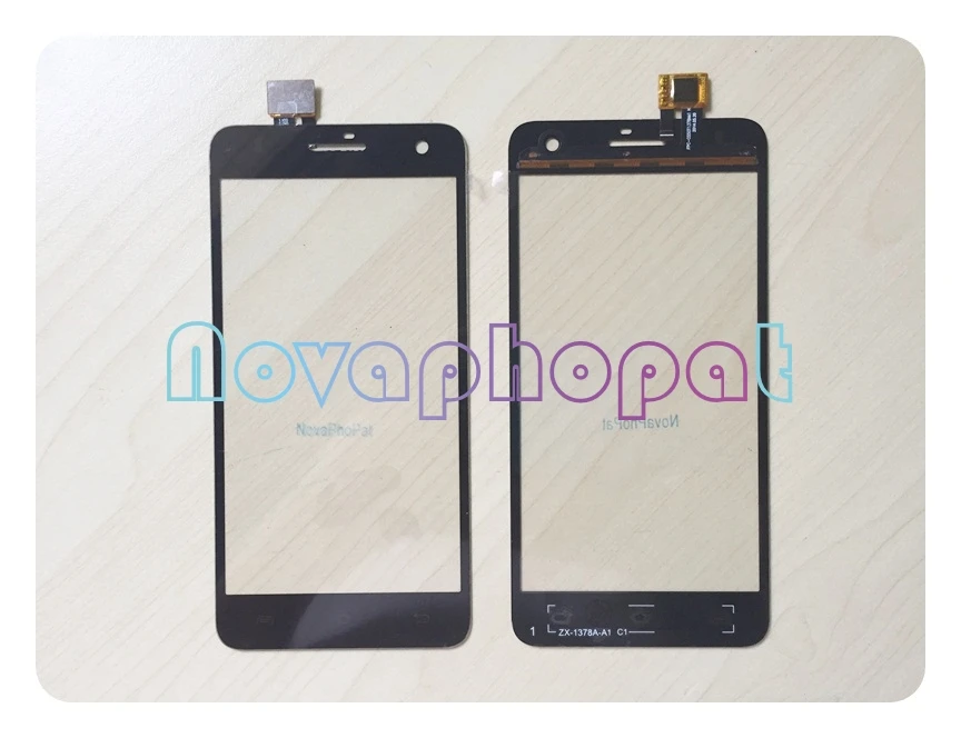 Novaphopat Черный сенсорный экран для FLY IQ4512 EVO Chic 4 Quad дигитайзер Сенсорная панель