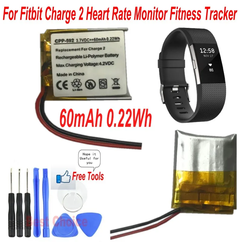 battery for fitbit charge 2