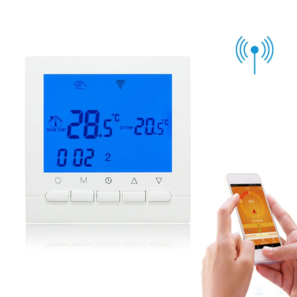 Wifi термостат для электрического отопления, управляемый для IOS и Android смартфон программируемый wifi термометр