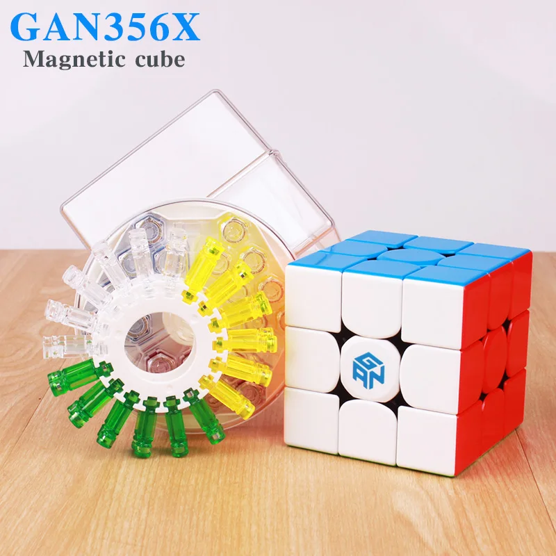 GAN 356 X Magnetic Magic Cubes Profissional Gan 356X Speed Cube Magnets Cube Puzzle GAN X Cubo Magico gans356 X In Stock
