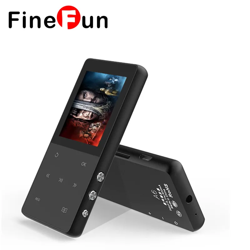 Pantalla táctil Reproductor de Mp3 8 GB con MP3 WMA WAV APE Mp3 Hi-Fi Reproductor de música puede Grabadora Pedo Metros FM Radio de la Ayuda 64 GB SD TF tarjeta