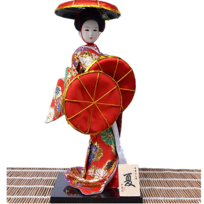 Japanese style Geisha Statues with Kimono Japan Beauty Antique culture