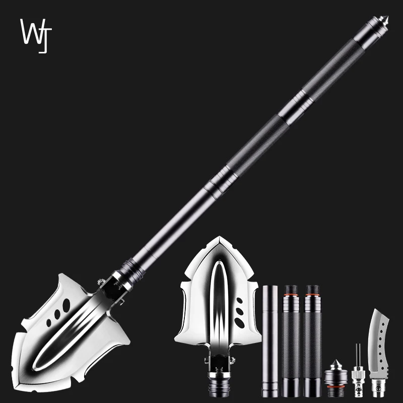 

Outdoor Multi-function Folding Shovel Large Thick Handle Self-driving Survival Camping Shovel