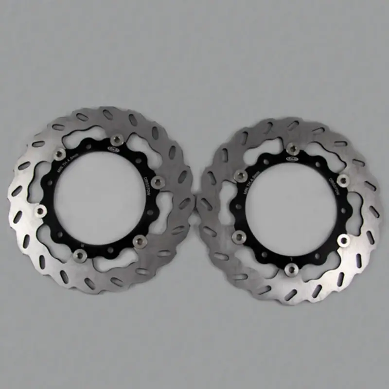 Pair Motorcycle Front Brake Rotors Disc Stainless Steel Braking Disks L/R for Yamaha XP T-MAX TMAX 500 ABS 2008-2011 2010 2009 1 pcs motorcycle rear brake rotor disc braking disk for yamaha xp 500 t max 2001 2011 xp500 tmax abs 2008 2011