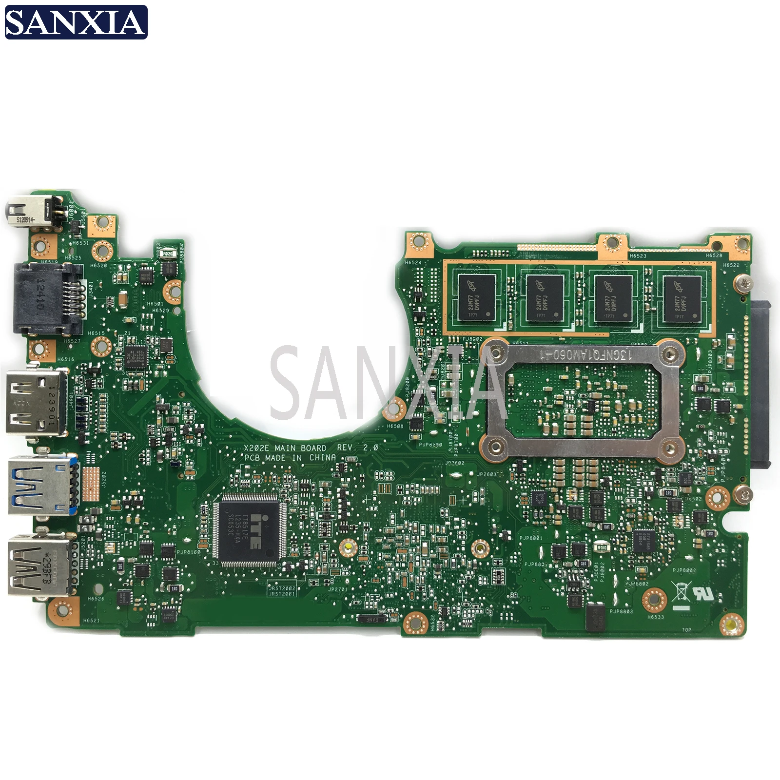 KEFU X202E Laptop motherboard for ASUS X202E X201E S200E X201EP original mainboard 4G RAM I3-3217U