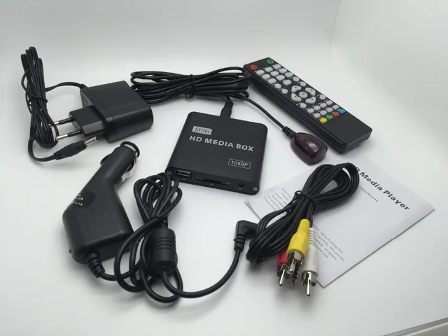 REDAMIGO HD 1080P mini car Media Player for car Center MultiMedia Video Player with IR Extender HDMI VGA AV USB SD/MMC HDD021+