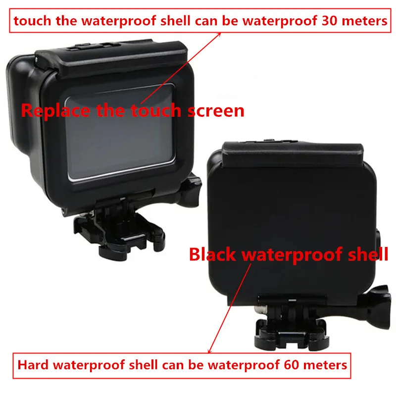 Водонепроницаемый чехол для Gopro Hero 6 5 сенсорный экран задняя дверь подводный