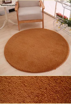 

1PC Home Textile Fluffy Round Foam Rug Non Slip Shower Bedroom Mat Door Floor Carpet Round Rug 13 Colors Available OU 103