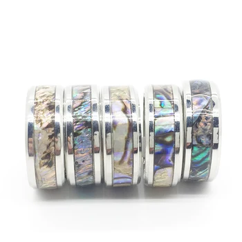 

20pcs Shell Ring men women unisex Titanium Stainless Steel Pattern polished Exquisite trendy jewelry product wholesale lots bulk