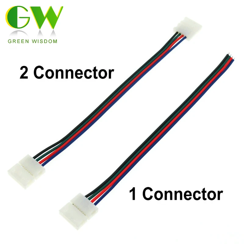 

RGB LED Strip Connector 4pin 10mm Free Welding Connector 5pcs/lot