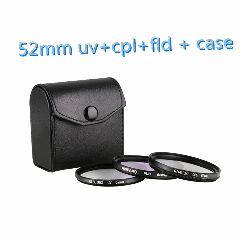 RISE(UK) Camera Filter 52mm Kit UV FLD CPL Camera Filter for Canon