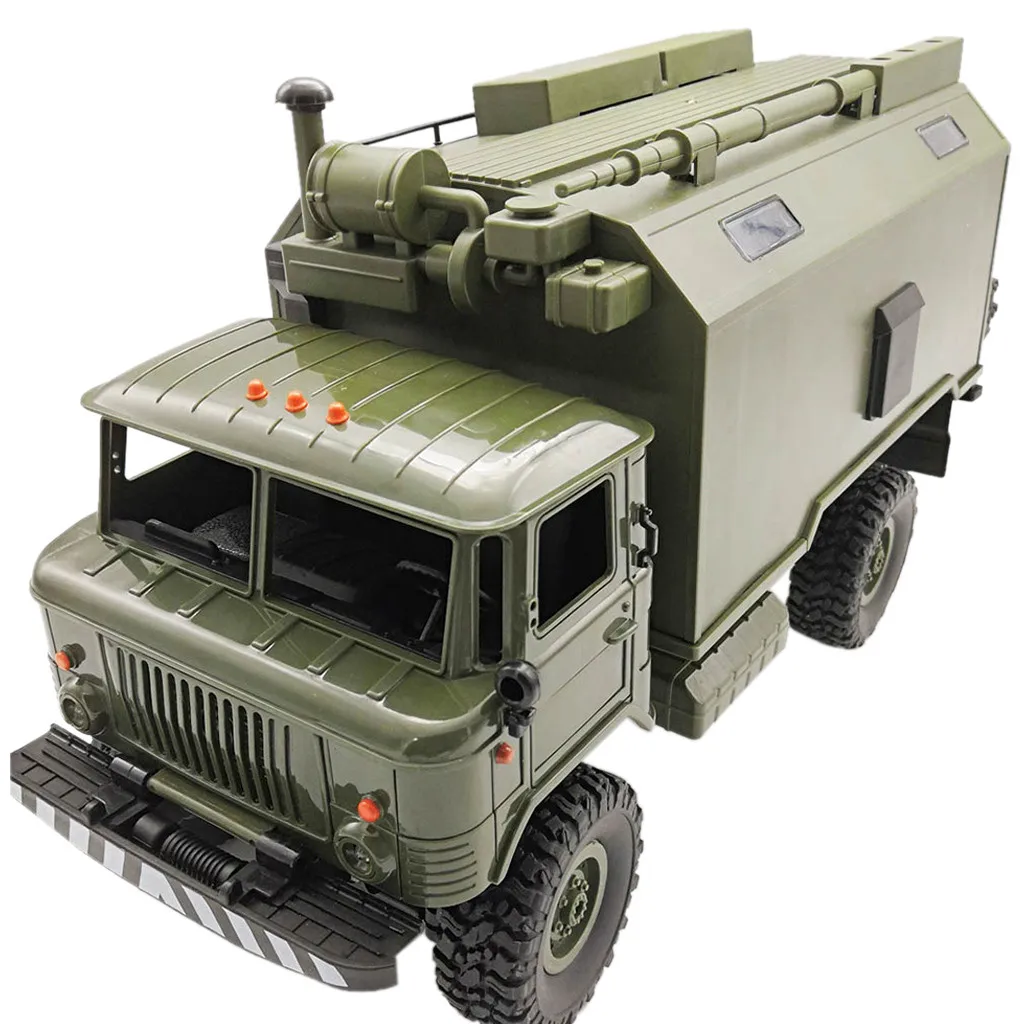 Радиоуправляемая машинка, радиоуправляемая игрушка, WPL, B24ZH, 1:16, 2,4G, 4WD, RC автомобиль, военный грузовик, внедорожник, рок-гусеничный, RTR, зеленый, D300429