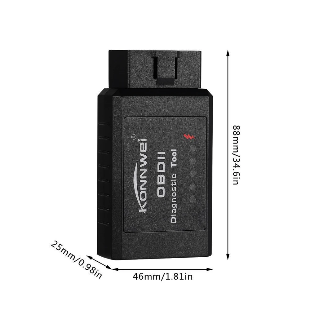 Оригинальный Bluetooth адаптер V1.5 elm327 Pic18f25k80 EML327 OBD2 1 5 для Android ПК работает с FORSCAN ELM 327