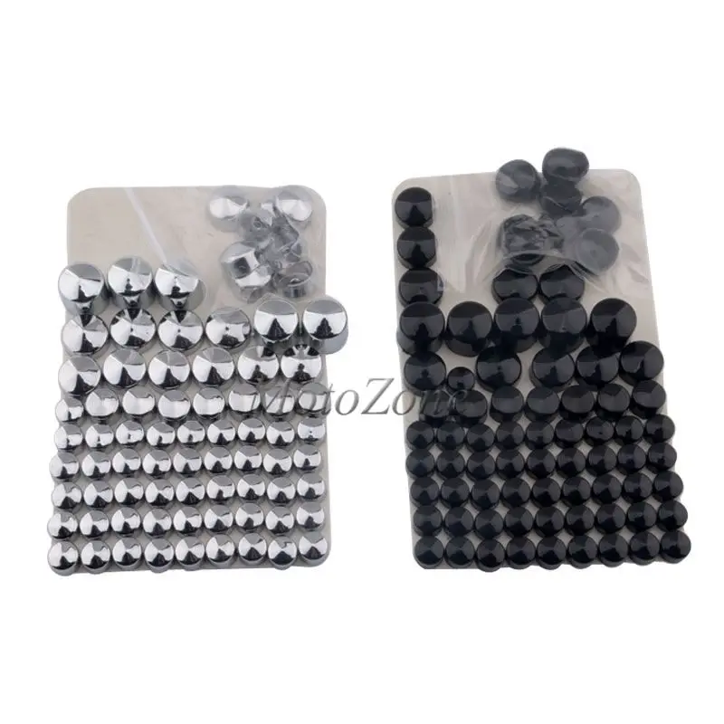 

Motorcycle Accessories Parts Screw Bolt Topper Caps Cover Compatibility For Harley Dyna Twin Cam 1991-2013 Black/Chrome