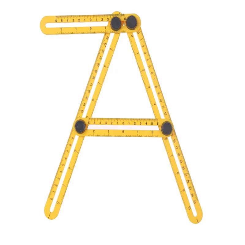 

1Pcs/lot Measurment Ruler Practical Four Folding Plastic Ruler Metric Scale Multifunctional With Durablity Flexibility Office