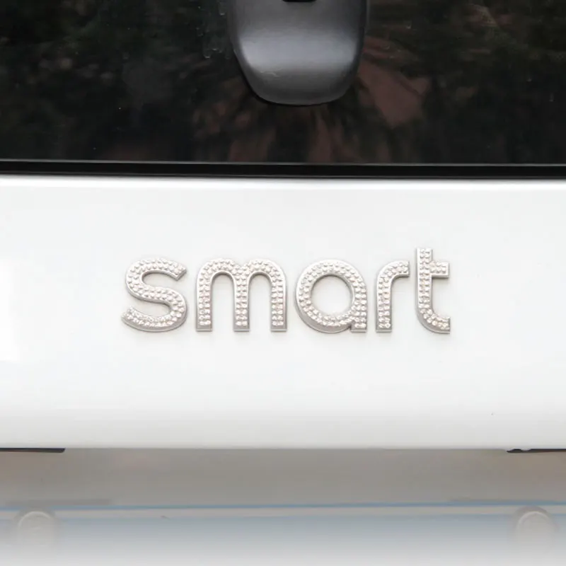 Для Smart Fortwo Forfour 453 наклейка с логотипом блестящая Автомобильная на заднюю часть