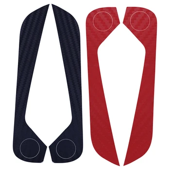 

DWCX 2pcs Car Inner Door Side Anti-Kick Sticker Decal Trim Carbon Fiber Decorations Fit For Ford Mustang 2015 2016 2017 2018