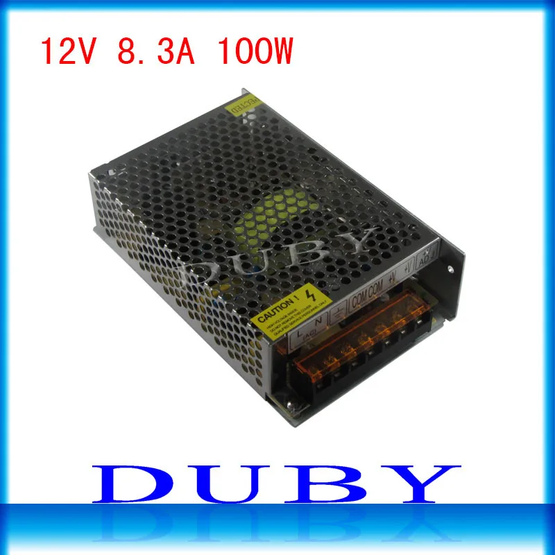 

12V 8.3A 100W Switching power supply Driver For LED Light Strip Display AC100-240V Factory Supplier