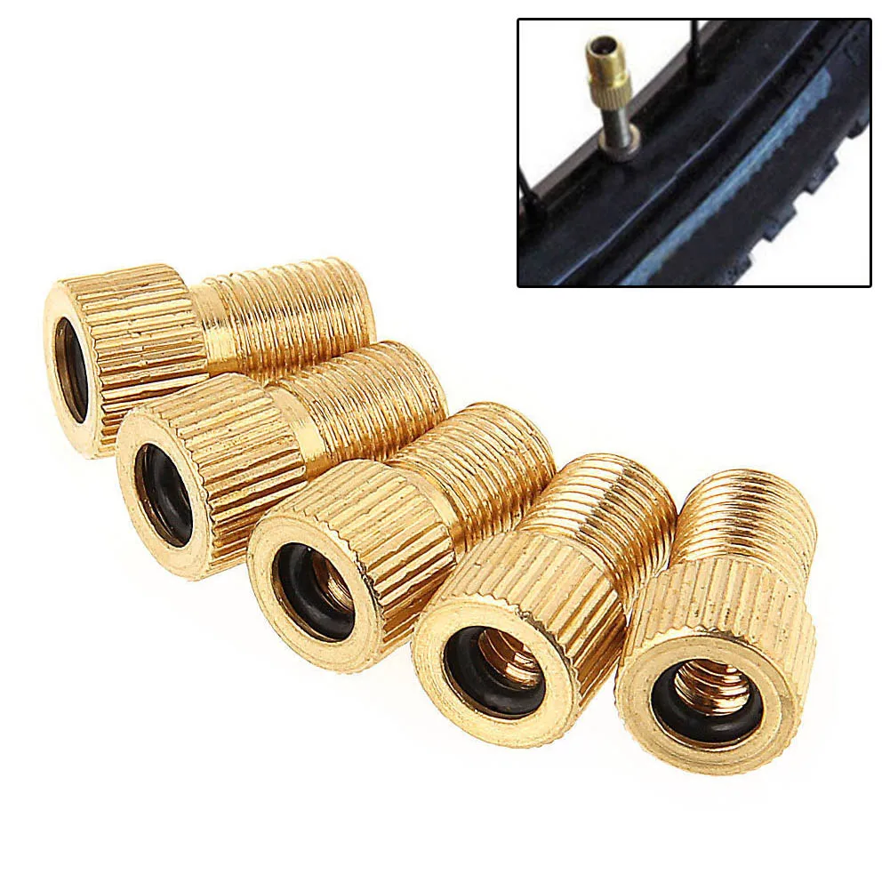 

5pcs Bike Bicycle Valve Adapter Converter Pump Tube Tool Accessories Durable For Cycling ALS88