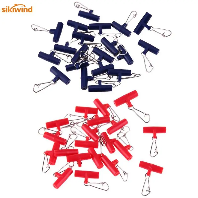 

20pcs Plastic Head Swivel Nice Hooked Snap Interlock Zip Slider High-strength Sinker Slides Swivels for Braid Fishing Line Pesca