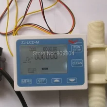 G3/" расход воды Управление ЖК-дисплей Дисплей+ электромагнитный манометр для клапана+ потока Сенсор метр для жидкости