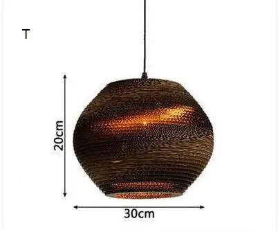Бумажный кулон соты огни картон персонализированные гостиной ресторан кафе магазин одежды подвесные светильники Z84131 - Цвет корпуса: T