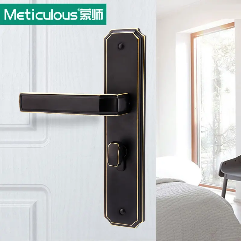 Meticulous Copper Interior Door Lock With Keys Double Bolt